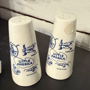 Vintage Little America Salt and Pepper Shakers